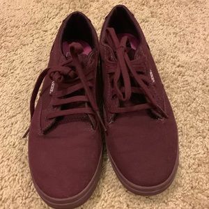 Maroon Van Sneakers